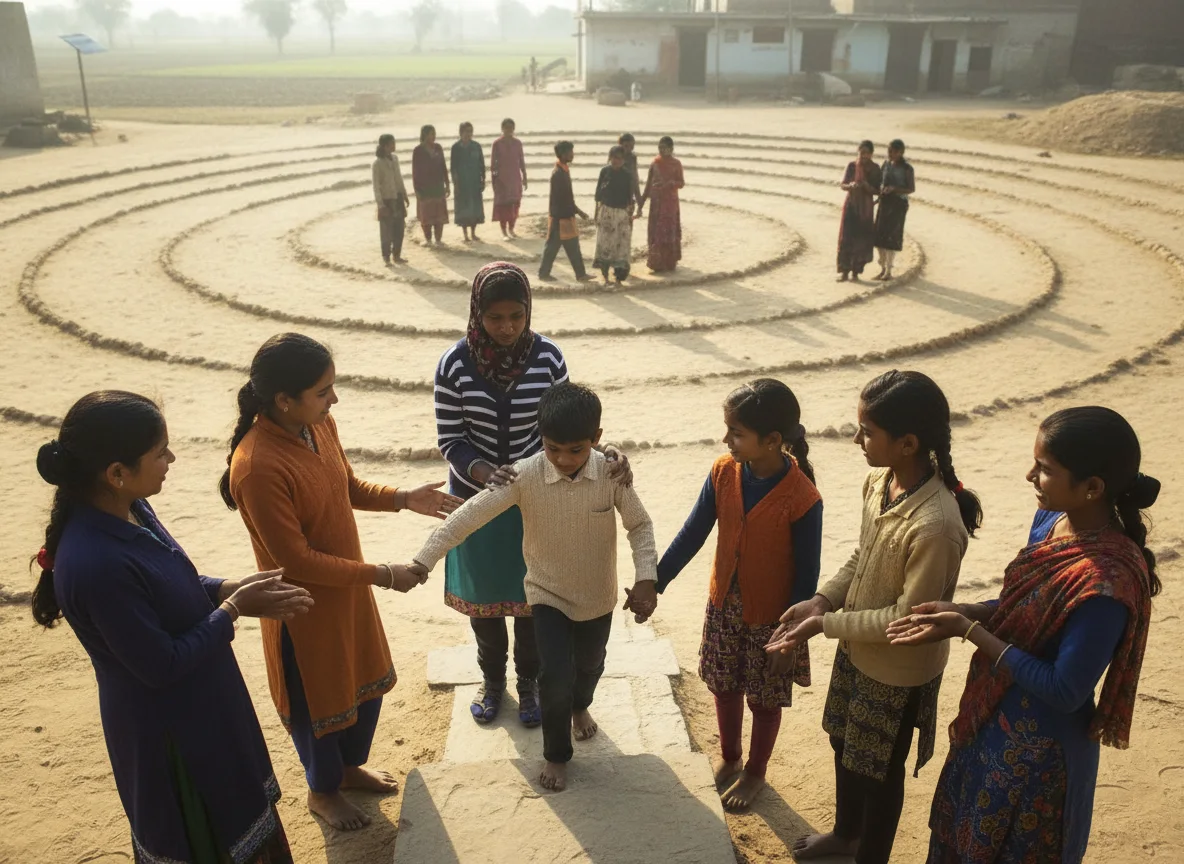 A visual interpretation of empowerment multiplying through a community