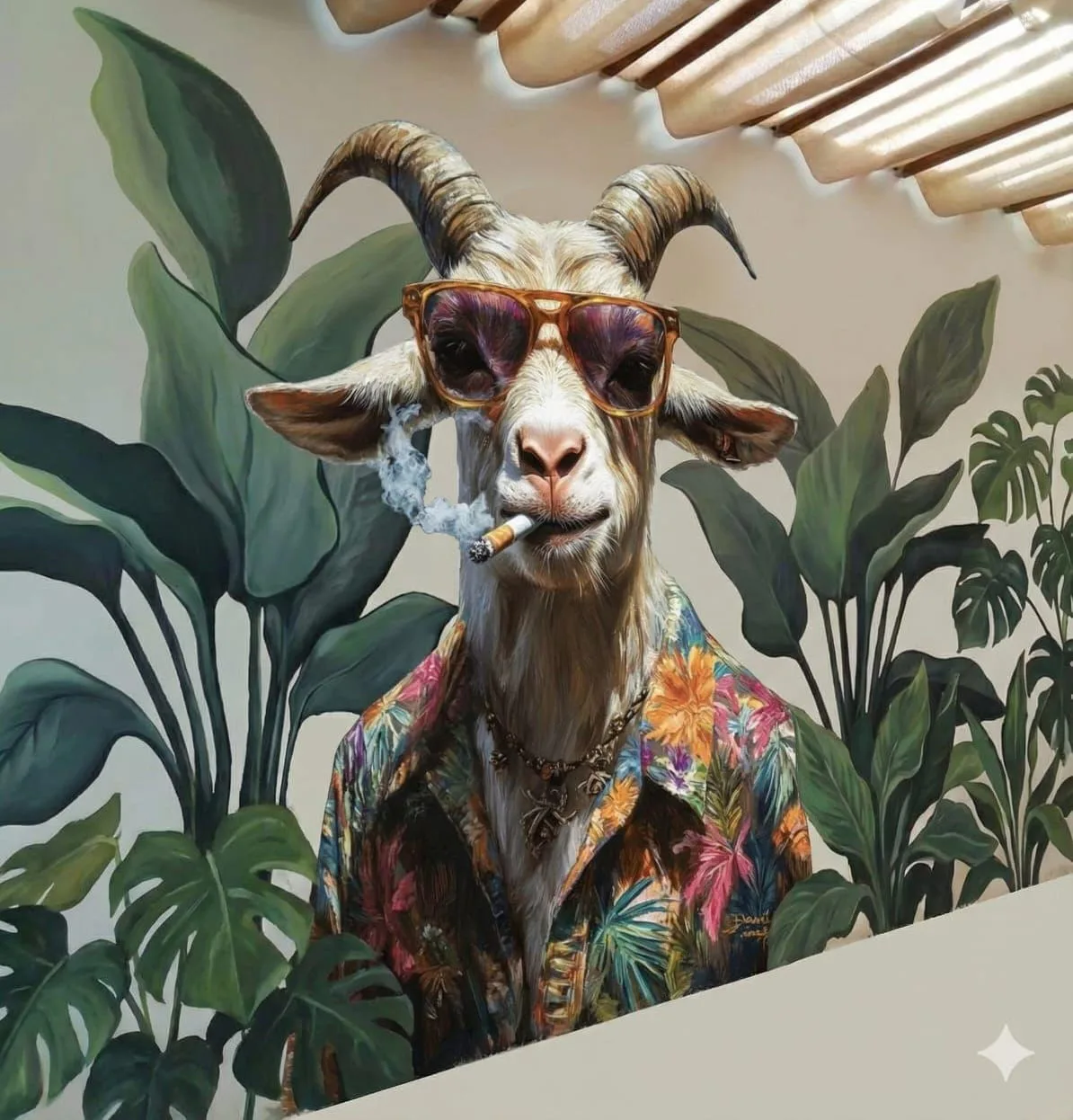 Signature Goat Brew goat wall art